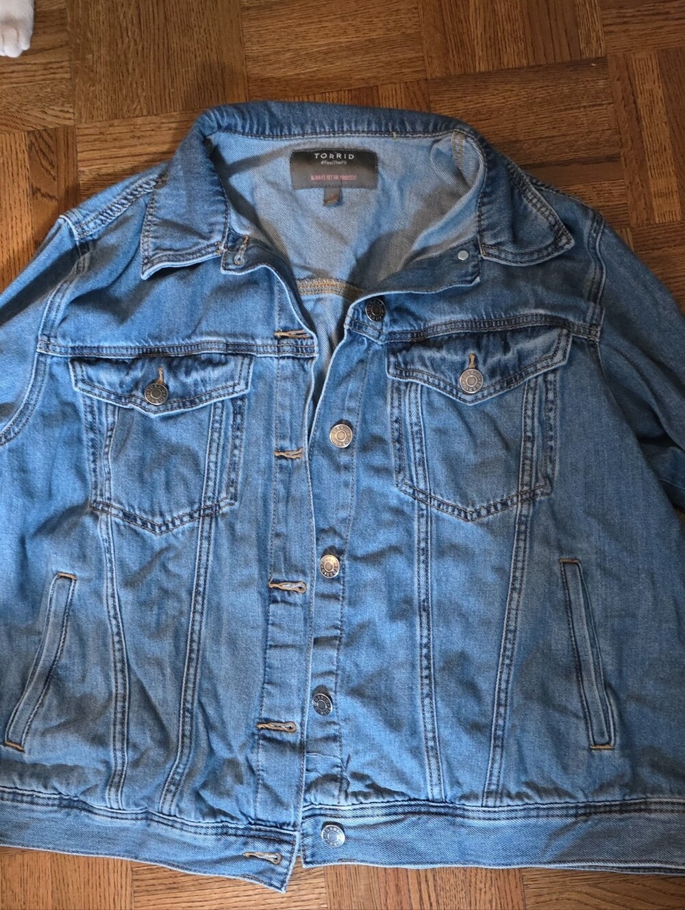 torrid Medium Blue Denim Trucker Jacket